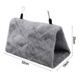 thumbnail image 5 of Peony Parrot Hammock Bird Nest Warm Soft Plush Hammock Hanging Cage Tent For Birds Parrot Winter Warm Bed Pet Toy Pouch Cotton Bed - Grey, 5 of 6