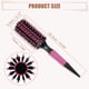 thumbnail image 3 of Cepillo de pelo redondo Unique Bargains para mujeres, con pines de nylon, cepillo redondo rosa 10.04"x2.17", 3 of 7