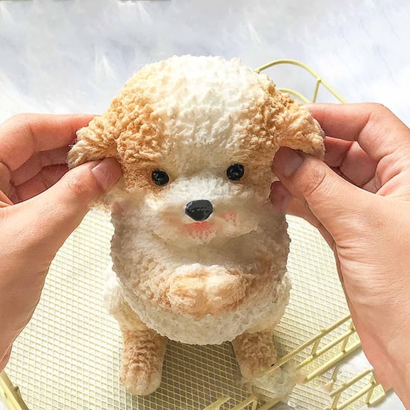 Squishy Toys, Cute Cat Dog Squishies - Squeeze Soft Stress Relief Sensory Toys, Gifts for Christmas, Birthday, Holidays (Grey)