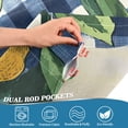 thumbnail image 5 of Yayeee Kitchen Curtains Tier Set of 2 Light Filtering 57"x24" Over Sink Window Panels, Cartoon Beige Lemon, 5 of 7