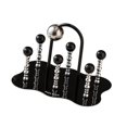thumbnail image 4 of Escurridor de tazas para 6 tazas, soporte para secar tazas, decoración del hogar, soporte para tazas de acrílico de moda Negro, 4 of 9