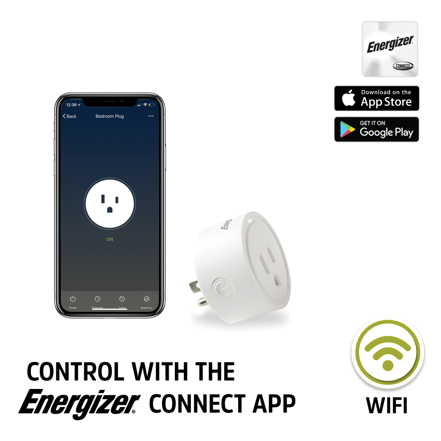 Energizer Connect Smart WiFi Plugs 15-Amp 2-Pack White photo 8