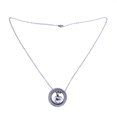 thumbnail image 1 of Collar con colgante de corazón de dos círculos a la moda, delicado collar de ataúd cinerario, joyería (mamá), 1 of 5