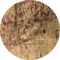 thumbnail image 1 of Ahgly Company Indoor Round Oriental Brown Industrial Area Rugs, 6' Round, 1 of 4