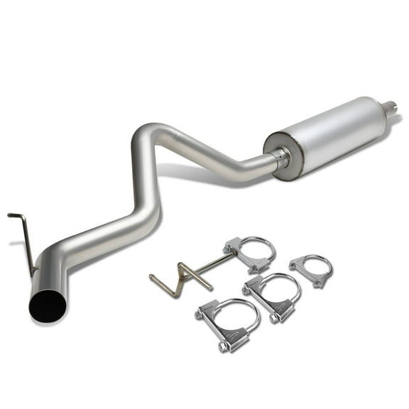 DNA Motoring For 94-97 Dodge Ram 1500 Performance Cat-Back Exhaust 3" Muffler Upgrade Kit Stainless Steel