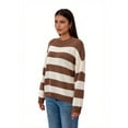 thumbnail image 2 of PRETTYGARDEN Women's Striped Sweater, Sizes S-XXL, 2 of 6