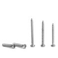 thumbnail image 3 of 250 piezas 4-20 tamaño M2 Cruz cabeza redonda autorroscante PA tornillos Kit (plata) JShteea  Libre de BPA, 3 of 8