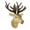 E, variant on OIUR PVC Animal Head Figurine Refrigerator Decoration Mini Antelope Elk Mammoth Zebra Deer Wolf Tiger Head Statue Wall Sculpture Ornament