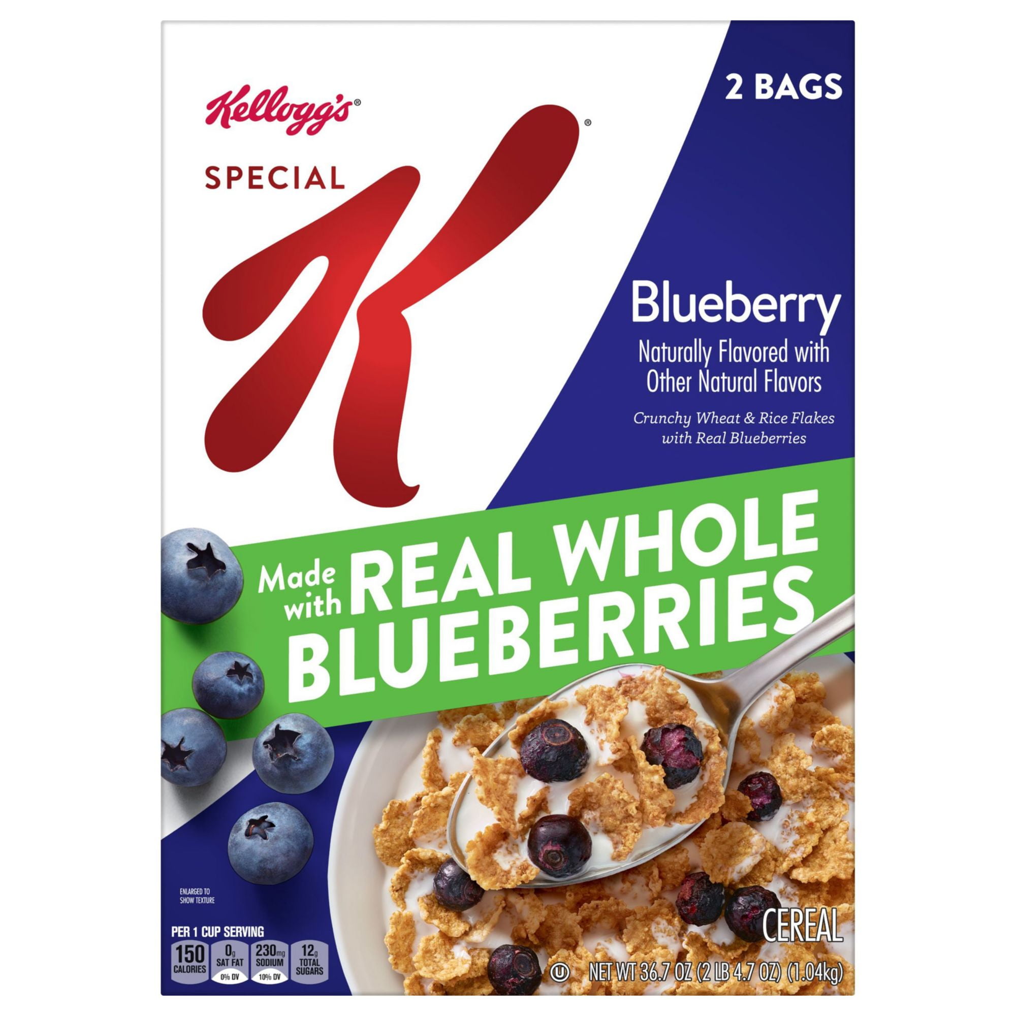 Kellogg's Special K Blueberry Cereal, 2 Pk. Packaged Breakfast Cereals