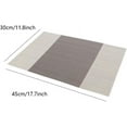 thumbnail image 6 of AUQ Woven Vinyl Placemats, 6 Count, Heat Resistant, 18"x12" Table Place Mats, 6 of 6