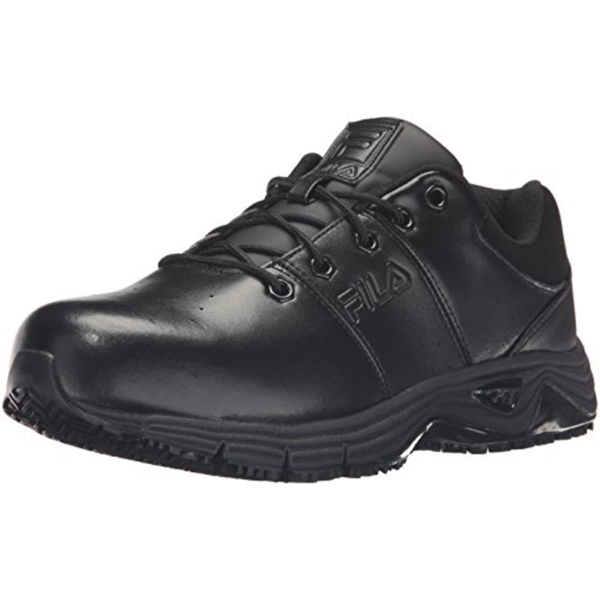 Mens Memory Breach Leather Steel Toe Work Shoes