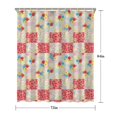 thumbnail image 5 of Pioneer Flower Floral Print Pattern Shower Curtain 72"x84", Bathroom Decorative Shower Curtain Set with 12 Hooks, Waterproof Washable, 5 of 6