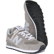 New Balance WL574EVG: Womens 574 V2 Essential Sneaker, GREY/WHITE