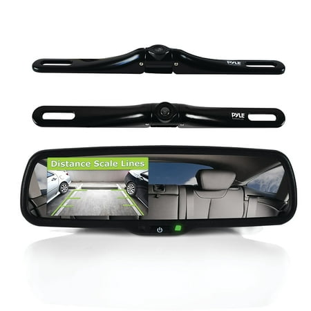 PYLE - Rearview Backup Parking Assist Camera & Display Monitor System Kit - Black