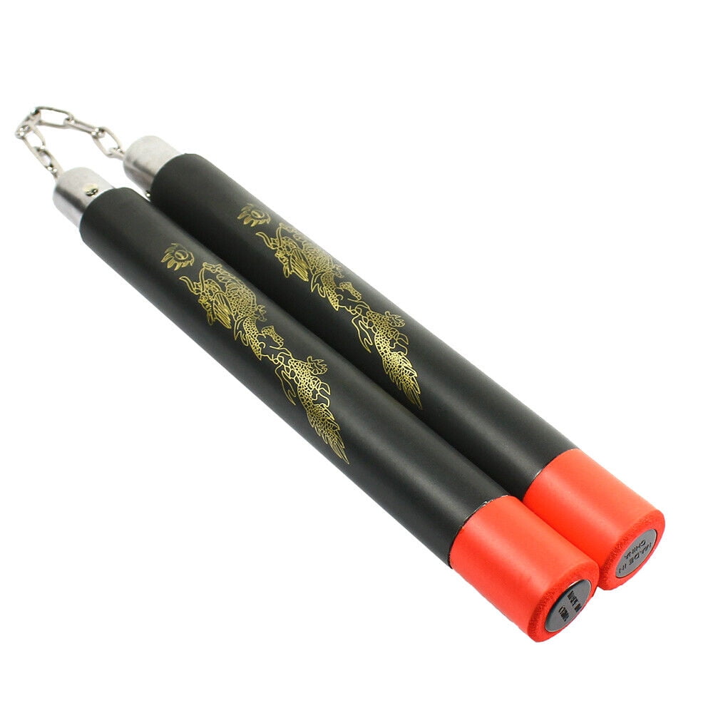 Foam Nunchucks Nunchaku Dragon Pattern for Martial Art Karate Training