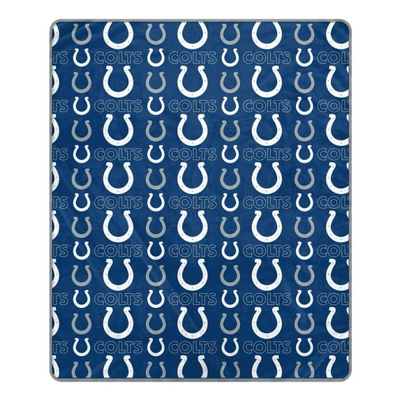 Pegasus Indianapolis Colts 50" x 60" Repeat Big Logo Wordmark Ultra Soft Blanket
