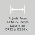 thumbnail image 3 of Better Homes & Gardens Rustproof Traditional Adjustable Tension Shower Curtain Rod, No Drill, 3 of 6