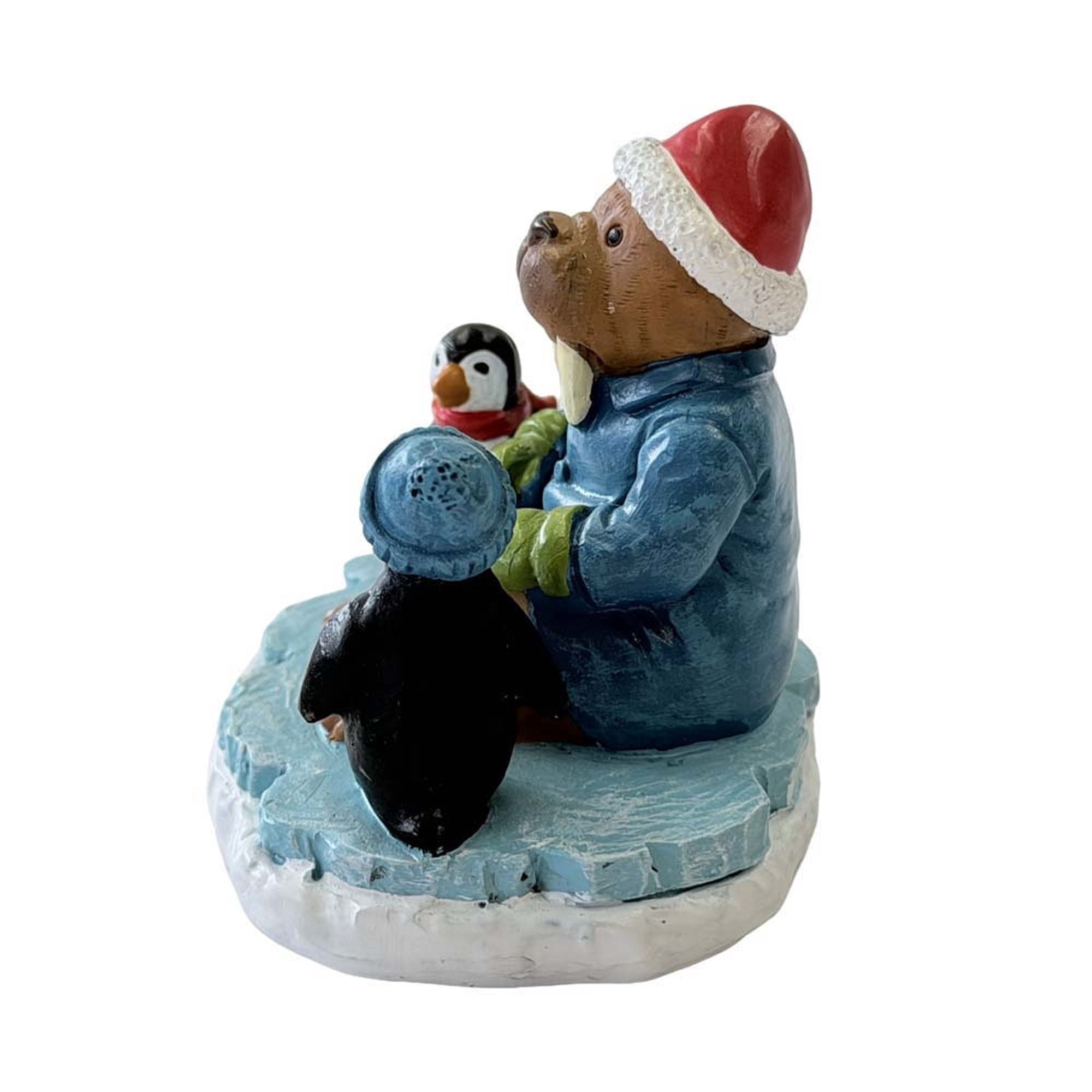 Waddle and Tusk Christmas Village Decorative Figurine, Multicolor, 3", by Holiday Time