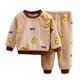 thumbnail image 1 of Gibobby Conjunto para bebé y niño Traje de franela para niños, ropa de casa para niños, traje de pantalones de manga larga cálidos con animados para niñas(Marrón,5-6 Años), 1 of 3