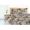thumbnail image 3 of Ambesonne Spring Down Alternative Quilt Comforter, Painting Look Summer Floral, Twin, Olive Green and Pale Ruby, 3 of 5