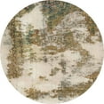 thumbnail image 1 of Ahgly Company Indoor Round Abstract Brown Abstract Area Rugs, 4' Round, 1 of 6