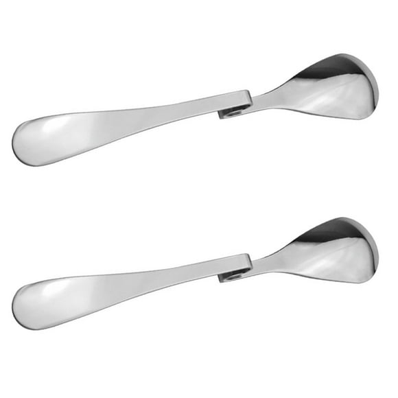 2PCS Bending Handle Coffee Spoon Practical Coffee Spoon Coffee Spoon