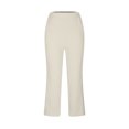 thumbnail image 4 of ZQUUVOU Women's Wide Leg Pants Solid Color Comfortable Summer Casual Straight Leg Pants Beige, 4 of 6