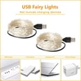 thumbnail image 3 of Guirnalda de luces LED USB con alambre de cobre de 20 m y 200 LED para exteriores, para decoración de árboles de Navidad, bodas y fiestas, 3 of 5