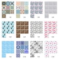 thumbnail image 2 of Tignapoo Vintage Mediterranean Style Self-Adhesive Wall Tiles, 20x20cm, 10-Piece Set, Easy Peel & Stick Design for Home Decor, 2 of 6