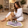 thumbnail image 5 of Pet Mats for Food and Water Pet Feeding Mat Fast-Drying Absorbent Non-Slip Cats Dog Bowl Mat Pet Food Water Absorbent Pet Mat, 5 of 7