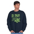 thumbnail image 4 of Funny Oh Snap Turtle Animal Pun Sweatshirt for Men or Women Brisco Brands M, 4 of 6