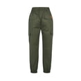 thumbnail image 6 of Herdignity Men's Cargo Pants with Pockets Solid Color Casual Elastic Drawstring Slim Fit Long Jogger Cargo Pants, 6 of 6