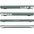 thumbnail image 5 of Mosiso Case for Mosiso Case for MacBook Pro 16 inch Case 2024-2021 M4 M3 M2 M1 A3403 A3186 A2991 A2780 A2485, Plastic Carbon Fiber Texture Hard Shell&Keyboard Cover&Screen Protector, Green, 5 of 7