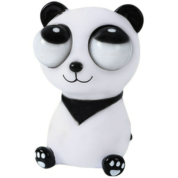 Interesting Panda Toy Cartoon Squeeze Popping Eye Doll Toy Anxiety Relief Plaything