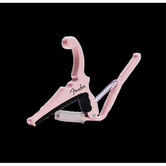 KMC Music KGEFSPA-U Fender X Quick-Change Electric Guitar Capo, Shell Pink