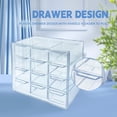 thumbnail image 4 of LCFALO Daily Contact Lenses Storage Organizer Case, Colored Contact Lenses Clear Plastic 12-lattice Large Suspensibility Daily Contact Lens Case Storage Box, 4 of 7