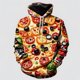 thumbnail image 4 of Sudadera con capucha con gráfico de pizza de pepperoni para hombre, sudadera con estampado 3D de comida, sudadera informal de primavera y otoño, sudaderas con capucha de manga larga unisex, 4 of 5