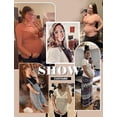 thumbnail image 5 of Ekouaer 4 Pack Women' Maternity Shirts Short Sleeve Crew Neck Side Ruched Pregnancy Tops New Mama Clothes, 5 of 6