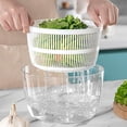 thumbnail image 2 of Food-Grade Plastic 3-Quart Salad Spinner for Easy Washing and Drying, 2 of 9