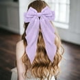 thumbnail image 3 of Elegant Chiffon Large Bow Hair Barrettes For Women Stylish Spring Clip Hair Accessories Back Of Head Polka Dot Decoration, 3 of 3