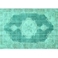 thumbnail image 1 of Ahgly Company Indoor Rectangle Persian Turquoise Blue Traditional Area Rugs, 5' x 8', 1 of 4