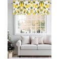 thumbnail image 5 of Summer Lemon Curtain Valances for Windows, Bee Green Botanical Yellow Fruits Kitchen Valance Window Treatment, Light Filtering Block Curtains for Bathroom/Bedroom/Living Room 42'' x 12'', 5 of 9