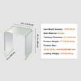 thumbnail image 4 of KFFKFF Transparent Acrylic End Table, C-Form Lucite Accent Table, Crystal Clear Acrylic Table for Beverages, Meals, and Snacks, Suitable for Lounge, Bedroom, and Home Office, 4 of 9