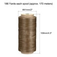 thumbnail image 2 of Uxcell 186 Yards 210D/1mm Leather Sewing Thread Polyester Waxed Cord, Pastel Brown, 2 of 5