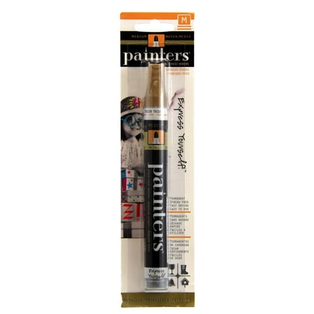 Elmer's Painters Opaque Paint Marker, Fine Point, Gold, 1 Count