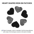 thumbnail image 4 of Uxcell 30 Pcs Heart Shaped Iron on Patches Embroidered Sew Patches Appliques for Clothing Repair Black 1.57"x1.38", 4 of 6