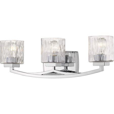 

Bathroom Vanity 3 Light Fixtures With Chrome Finish Steel Material Medium 24 300 Watts