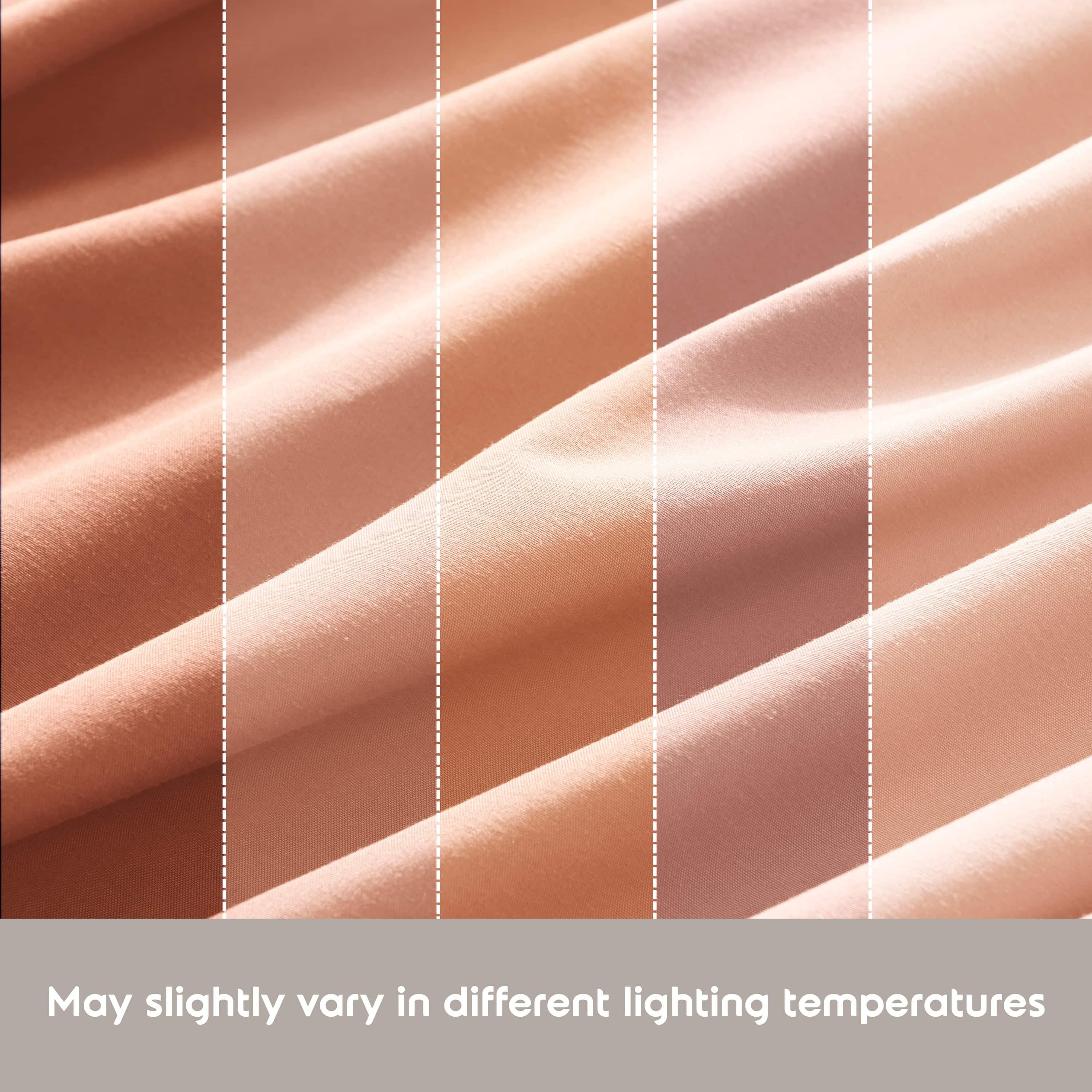 Lammaloe Twin Sheets Set, Hotel Style Deep Pocket 3 Piece Bed Sheets, Soft Microfiber Kids Bedding Set, Peach
