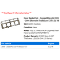thumbnail image 2 of Head Gasket Set - Compatible with 2005 - 2006 Chevy Trailblazer EXT 5.3L V8, 2 of 2