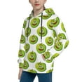 thumbnail image 2 of Pofeuu Happy Fruit Print Kids Pullover Hoodies Warm Thick Hooded Sweatshirt with Packet for Boys Girls-Large, 2 of 6